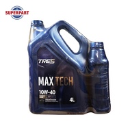 น้ำมันเครื่อง TRES-MAXTECH API SP(10W40)4L-แถม1L (TEME11-0001)