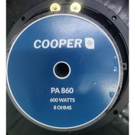 【COD】 COOPER PA860 Instrumental Speaker 8 inches Double Magnet