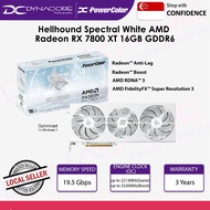 PowerColor Hellhound Spectral White AMD Radeon RX 7800 XT 16GB GDDR6 Graphics Card - 7800XT