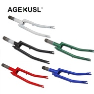 AGEKUSL Bike Fork Front Forks 74mm Hub Size Cr-Mo Steel Alloy For Brompton 3 Sixty Pike Folding Bicycle 0.58kg