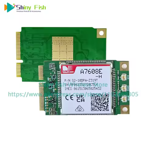 SIMCOM A7608E-H PCIE CAT4 LTE Module A7608E-H-MINI PCIE Module LTE B1 B3 B5 B7 B8 B20 B28 B38 B40 B4