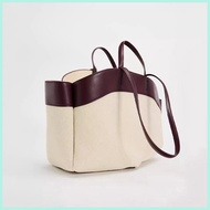 Leacat Women's bag large capacity shoulder bag canvas tote bag fashionable commuting shopping bag