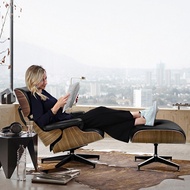 Eames Recliner Eames Creative Casual Single Chair Light Luxury Rotating Leather Sofa Influencer Desi