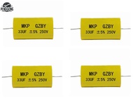ตัวเก็บประจุแบบ Non MKP 33UF 250V 4ชิ้นสำหรับการเดินสายครอสโอเวอร์ลำโพงวิทยุ