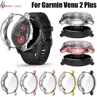 For Garmin Venu 2 Plus / For Garmin Venu 2 / For Garmin Venu 2S / For Garmin vivoactive 4S Plating TPU Watch case For Garmin Venu 2 Plus Case Full Coverage Protection Shell