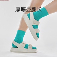 UTUNE Womens Sandals Strip Beach Style Sandal Casual Soft Sole Non-Slip Flat Women's Shoes