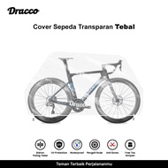 DRACCO sarung sepeda PARDUS cover roadbike transparan tebal waterproof anti debu free tas simpan