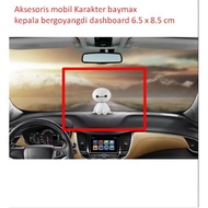 Car accessories baymax character head sway on the dashboard 6.5 x 8.5 cm