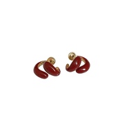 Two wear earring 925 stud