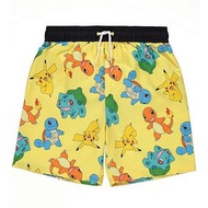 Pokemon角色黃色游泳短褲 (平行進口)