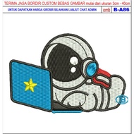 SPACE X B-A86/BET LOGO EMBLEM EMBROIDERY PATCH