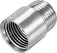 Shower Head Extension Arm Stainless Steel, 1/2 PT Male to 1/2 PT Female Thread, 30mm Length Cast Pip