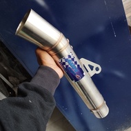 AUN stainless steel freeflow exhaust silencer for all motorbikes
