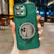 TECNO SPARK 30 5G 2024 Mirror Magnetic Bracket Glitter Casing For TECNO Spark30 30Spark Spark 30 30C