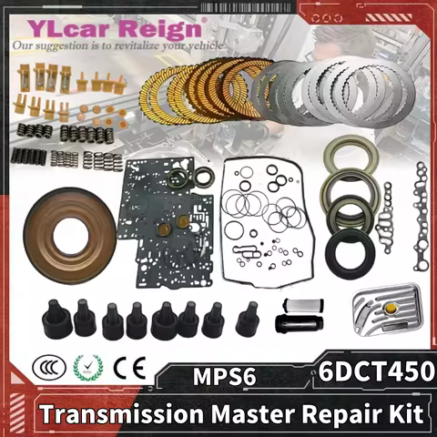 6DCT450 MPS6 Transmission Rebuild Master Kit Main Overhaul Friction Plate Front Cover Filter Spring 