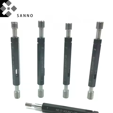 High Precision UNC / UNF / UNEF / UNS US Units Screw Gauging Tool Thread Plug Gauge 0-80 UNF-2B / 4-