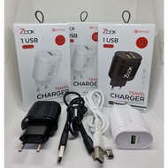 ZBOX Z330 CHARGER QC3.0 CHARGER/ MICRO USB CHARGER/ TYPE C CHARGER/