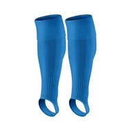 สนับแข้งเตะฟุตบอลถุงเท้าป้องกันขาถุงเท้าให้ความอุ่นที่ขาปลอกน่องแขน penahan Kaki ยืดหยุ่นแผ่นกีฬา