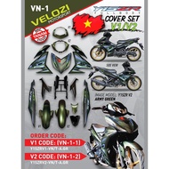 VELOZI full set cover set y15zr V1 V2 Vietnam Army Green With body sticker