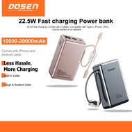 【3C Certified】Dosen Original D001 Powerbank fast charging 22.5W 10000mAh 20000mAh Portable Comes wit