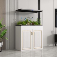 Large Goldfish Tank Cabinet Aquarium Cabinet-White Living Room Office Display Cabinet bearing 350kg