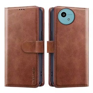 Wallet Phone Case For Sharp Aquos wish5 With Card Holder Magnetic Flip Leather Stand Protection Shoc