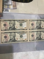 一張美金連體鈔