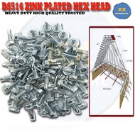 #8 x 3/4" ( DS 516 ) in. Zinc-Plated Hex-Head Self-Drilling Sheet Metal Screw Skru Bumbung KX0015645