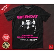 S-5XL BAJU BAND PUNK ROCK GREEN DAY LIVE IN MALAYSIA 2025 T-SHIRT LENGAN PENDEK ROUNDNECK COTTON