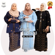 4-sided Kebaya dress | Size 9XL-12XL | 100% cotton | All colors | Songket Kebaya Songket