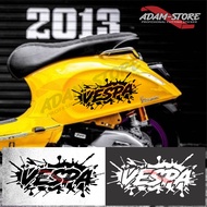 V71 Vespa Motorcycle Sticker / Vespa Sprint Sticker / Vespa Lx Sticker / Vespa Tepong Sticker