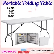 [💯SG READY STOCK] HDPE Folding Table Foldable Banquet Table Event / Catering / Camping / Buffet / Outdoor / Travel Table