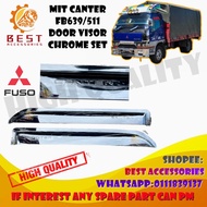 MIT CANTER FB511/FB639 DOOR VISOR CHROME 1SET HIGH QUALITY