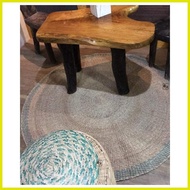 ♝ ✲ ✅ GA-A008 - Abaca Round Carpet Green - Small sizes - Natural material - 40 & 60 inches