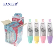 เทปคำผิด Faster โปรไลน์ Correction Tape เปลี่ยนไส้ได้ FASTER ฟาสเตอร์ ยกโหล