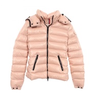 MONCLER BADY 短款連帽羽絨外套 尼龍粉紅 二手 女款 0碼