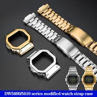 Stainless Steel Case Strap Fashionable Modified for G-SHOCK Casio DW-5600 DW5600 GWM5610 GW-B5600 Me