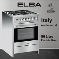 ELBA 56L Professional Premium Free Standing Range Cooker EPRC-A6456GE(SS) 8-Function Oven Safety Val