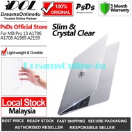 PsDs Crystal Clear Hard Case Cover for Laptop MB Pro 13 Touch Bar A1706 A1708 A1989 A2159