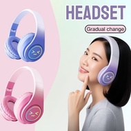 B39 Pro Wireless Gradient Macaron Luminous Sound Foldable Noise Reduction Headset Headphones For Kid