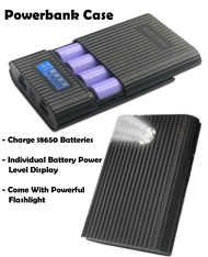 DIY Powerbank Case 18650 Battery Charger With Individual Battery Display (Use Your Own 18650 Battery)