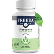 Freedavite Tiny Tablet - Moderate Multivitamin for Men and Women - Pure Vitamin A, C, D, E, B1, B2, 