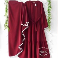 Nabila Set Syari Khimar Terbaru Hijab Gamis Wanita Jumbo