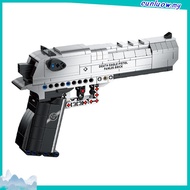 Desert Eagle Compatible Lego Building Blocks Assembly Launch Toy Gun Can Launch Free 7 Bullets Assem