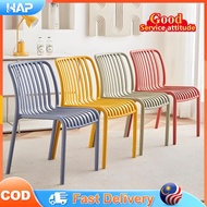 HAP-Outdoor Courtyard Plastic Armchair With  Backrest Leisure Chair Home Dining Chair Kerusi Makan U