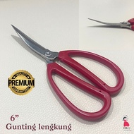 [ Lengkung ] gunting lengkung sulam/ curve scissors / curve embroidery scissors / gunting sulam 6 in