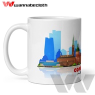 Czech Glass Denmark Mug Copenhagen Denmark Souvenir Europe Copenhagen Denmark Mug World City v2