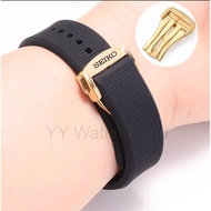 18/19/20/21/22/24mm Rubber Strap Suitable for Seiko No. 5 Silicone Watch Band Water Ghost Abalone Ca