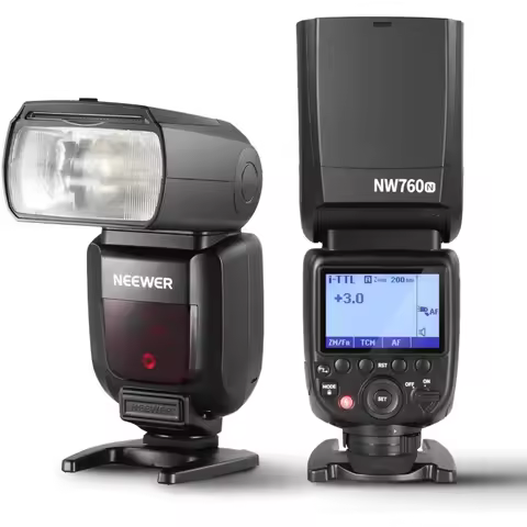 NEEWER NW760-N TTL Flash Speedlite 76Ws GN60 2.4G 1/8000s HSS Speedlight, TCM Conversion for Nikon D