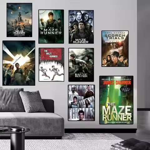 The Maze Runner Movie Poster Decoracion Painting Wall Art White Kraft Paper Home Decor